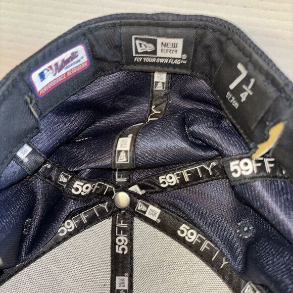 Atlanta Braves MLB New Era 59Fifty Size 7 1/4 Chief Noc A Homa Rare Banned Logo - Picture 7 of 9